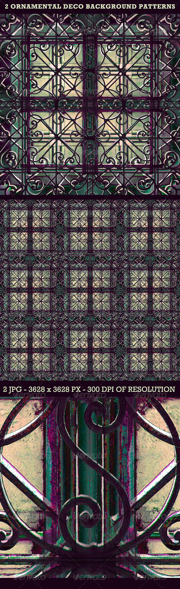 Ornamental Deco Background Pattern - Backgrounds Decorative
