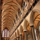 Salisbury cathedral ceiling and stained glass.  - PhotoDune Item for Sale