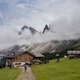 Mountain hut with the Odle Dolomites in the background - PhotoDune Item for Sale