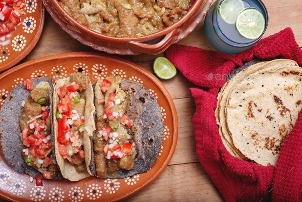 Chicharron with green sauce. Stock Photo by sandorfotografia | PhotoDune