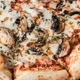 close up on pizza with mushrooms - PhotoDune Item for Sale