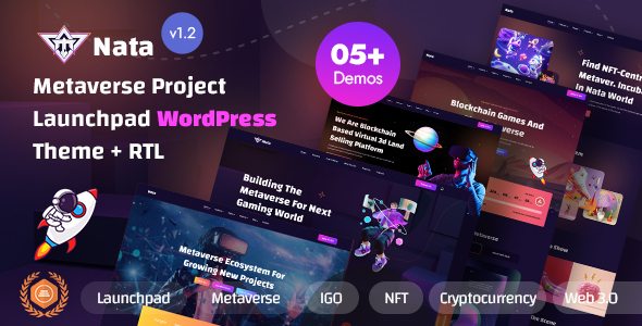 Nata - Metaverse Project Launchpad WordPress Theme