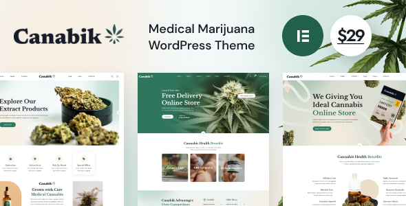 Canabik – Medical Marijuana WordPress Theme