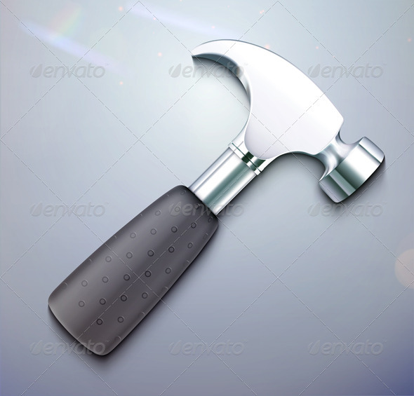 Hammer Icon - Man-made Objects Objects