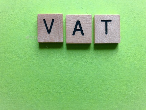 VAT, acronym fir Value Added Tax, as a banner headline