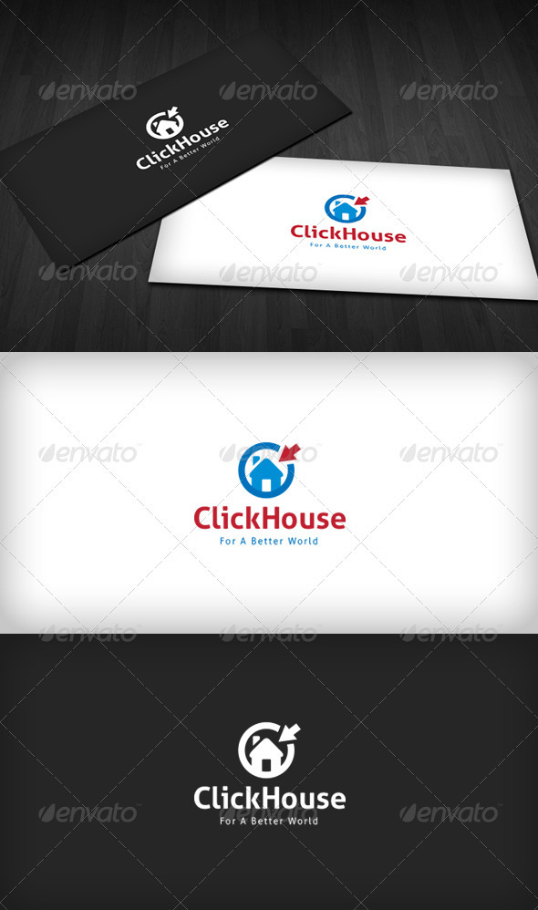 Click House Logo - Buildings Logo Templates