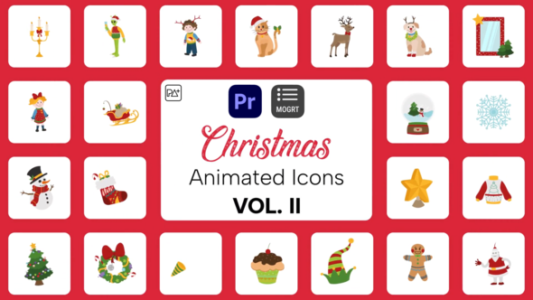 Christmas Icons Vol. II For Premiere Pro