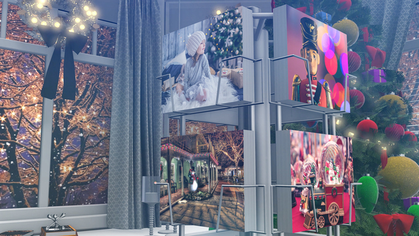 Christmas Slideshow Video Displays template preview