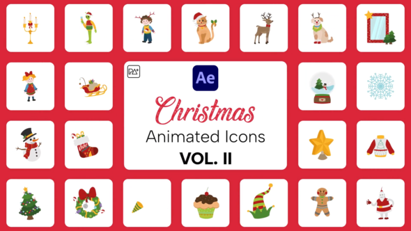 Christmas Icons Vol. II For After Effects