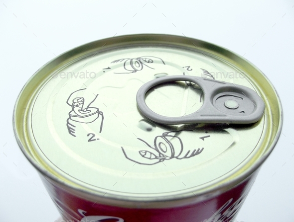 Ring pull on a can of soup