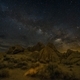Milky Way and stars over Cyclops arch in the Alabama Hills near Lone Pine California - PhotoDune Item for Sale