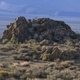 Desert and sage brush and cactus and Rock formations at the Alabama Hills scenic area - PhotoDune Item for Sale