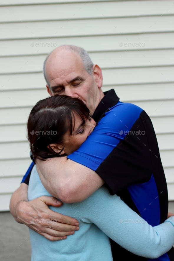 Hug and Kiss - Stock Photo - Images