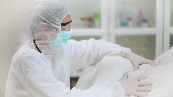 Doctor Feeling Helpless in a Hospital Room alt