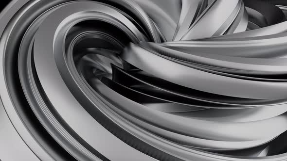 Abstract Metallic Silver Formation Background Loop