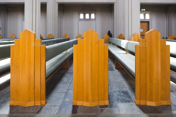 Church Pews - Stock Photo - Images
