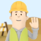 Construction Worker 3D Animation - VideoHive Item for Sale