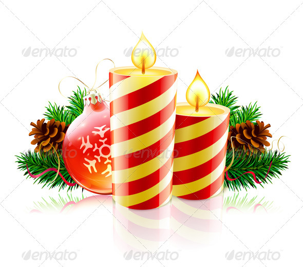 Christmas Decorative Composition - Christmas Seasons/Holidays