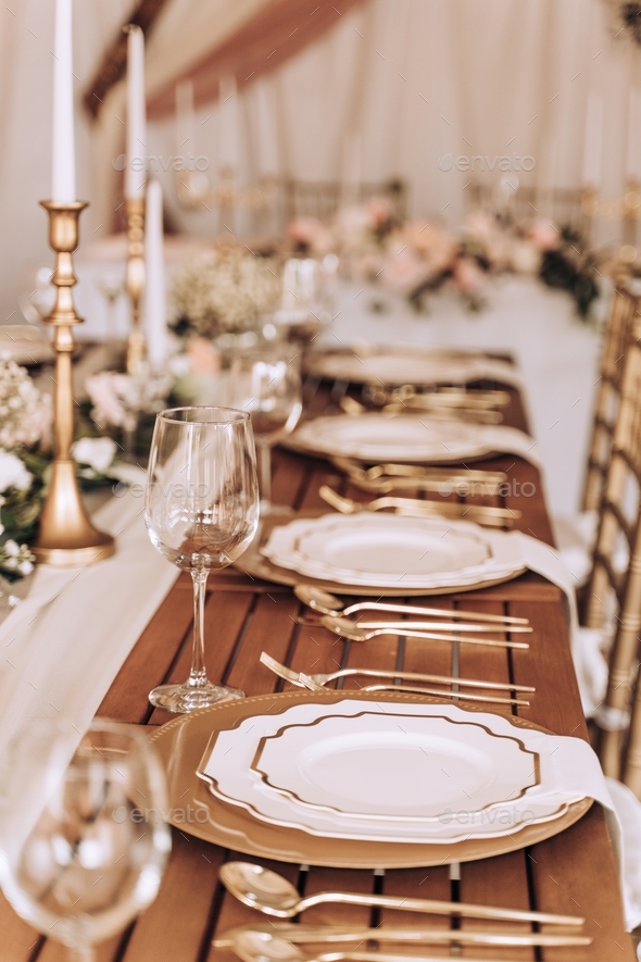 Fancy Formal table setting event decor Stock Photo by Elisall PhotoDune