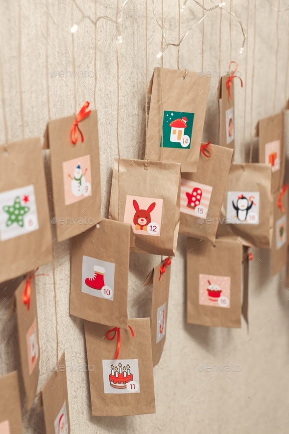 Advent calendar surprise for a child for the Christmas holidays