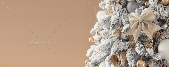 Christmas holiday brown background Stock Photo by evgeniya_grande