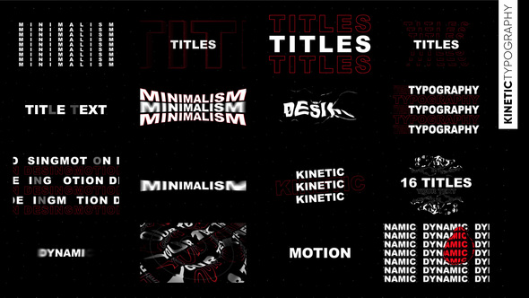 Kinetic Titles Titles template preview