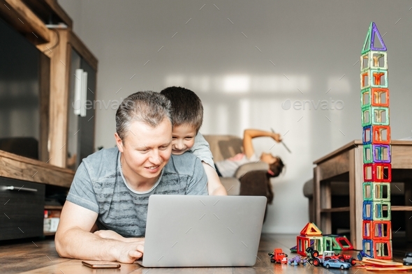 Dad and son  - Stock Photo - Images