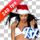 Miss Santa 240fps - VideoHive Item for Sale