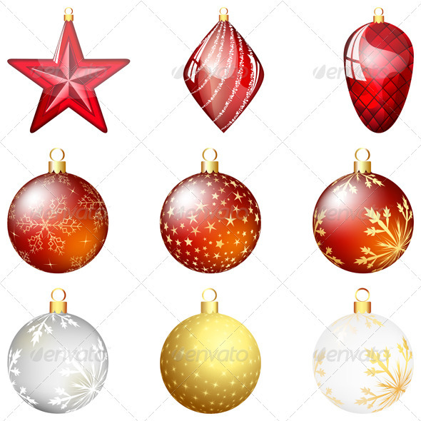 Christmas Ornaments Set - Christmas Seasons/Holidays