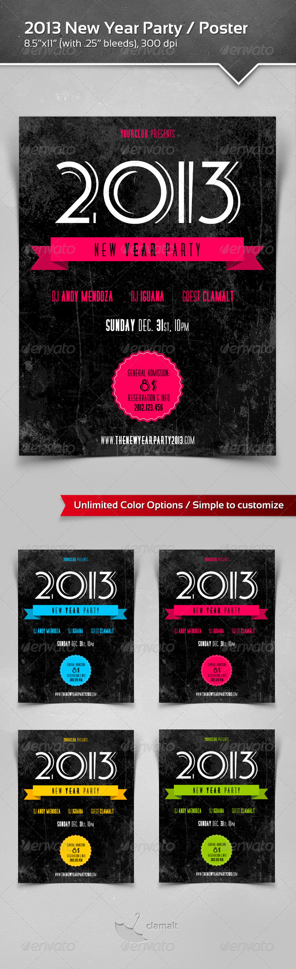 2013 New Year Party / Poster - Clubs & Parties Events
