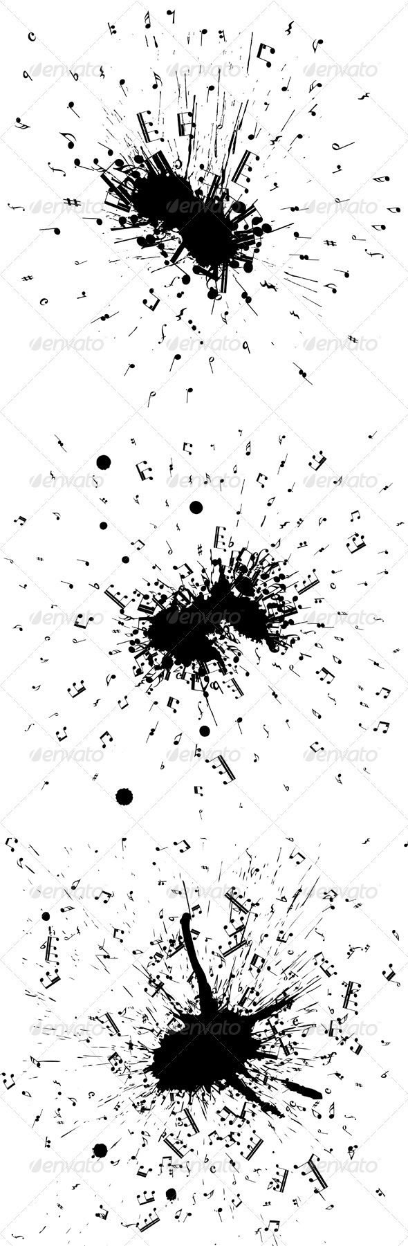 Musical Grunge Set - Abstract Conceptual