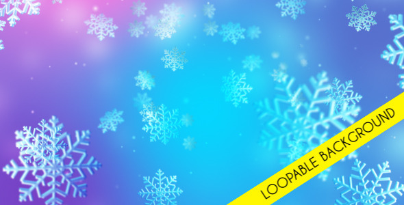 Christmas Snow Loopable Background