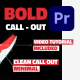 BOLD Call - Outs | MOGRTs - VideoHive Item for Sale