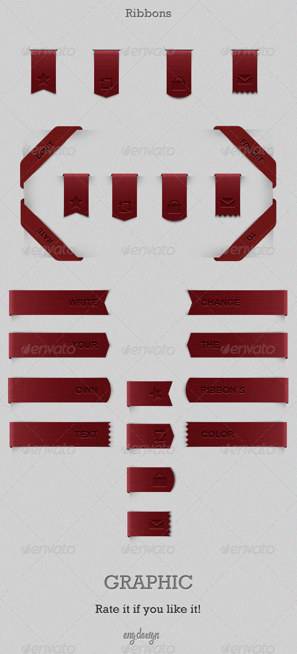 Ribbons - Miscellaneous Web Elements