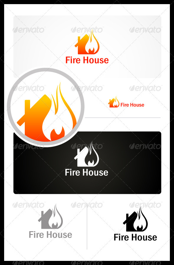 Fire House - Buildings Logo Templates