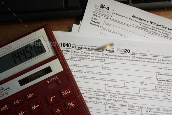 US individual Tax return - Stock Photo - Images