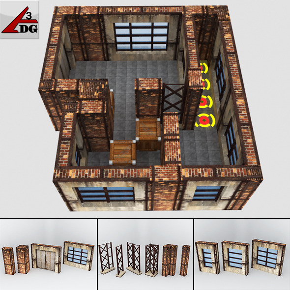 Warehouse Game Box - 3DOcean Item for Sale