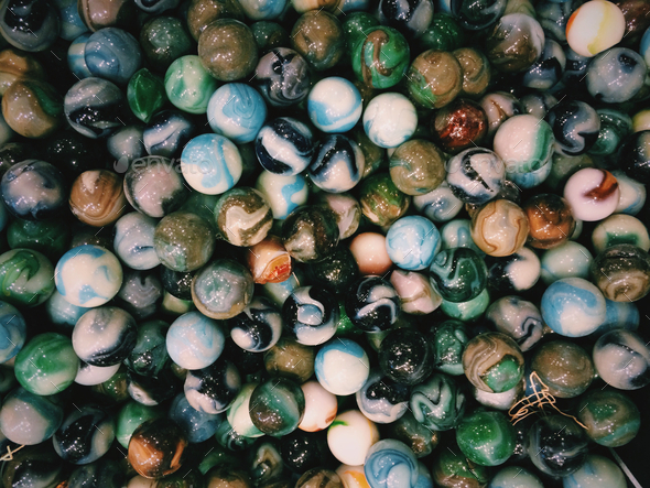 Glass marbles background  - Stock Photo - Images
