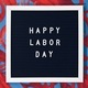 Happy Labor Day sign on red and blue background 69 - PhotoDune Item for Sale
