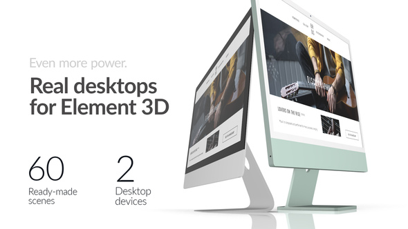 Real Desktops For Element 3d, After Effects Project Files 