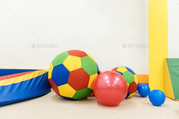 children's multi-colored balls of different sizes. childhood,