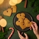 Female hand holding Christmas ccokies - PhotoDune Item for Sale