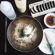 Bowl of Korean noodles naengmyeon and rice roll - PhotoDune Item for Sale