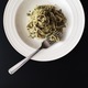 Plate of pesto pasta with fork - PhotoDune Item for Sale