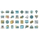 Cipher Icons Set Vector Flat, Vectors | GraphicRiver