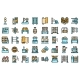 Thread Production Icons Set Vector Flat, Vectors | GraphicRiver