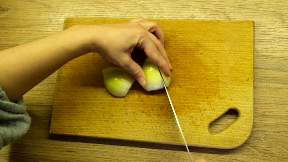 Chopping Onions on Cut Board alt