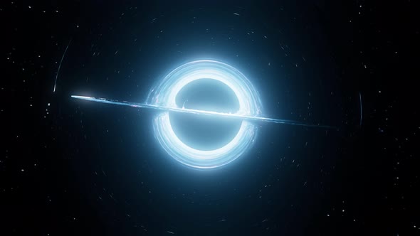 Deep Space Gargantua Black Hole Monster Blue alt