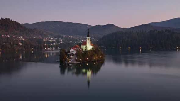 Morning Timelapse Lake Bled, Slovenia alt