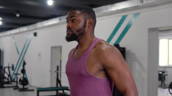 Black Man Workout in the Gym, Stock Footage | VideoHive